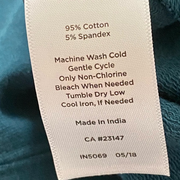 Talbots Bundle Navy & Teal Pull On Casual Pants - Size Medium - Picture 4 of 9